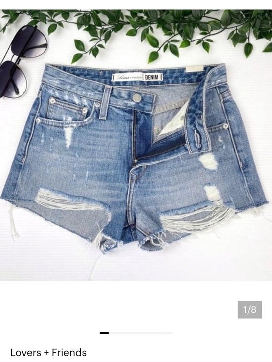 Lovers + Friends Pants - Lovers + Friends Jack High Rise distressed Shorts in Genesee wash 24